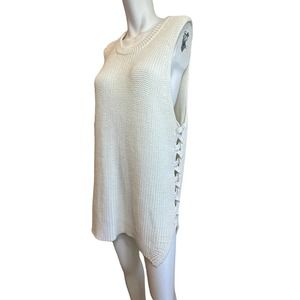 Designers Remix Charlotte Eskildsen Cream Cotton Linen Gabriela Slits Tunic M